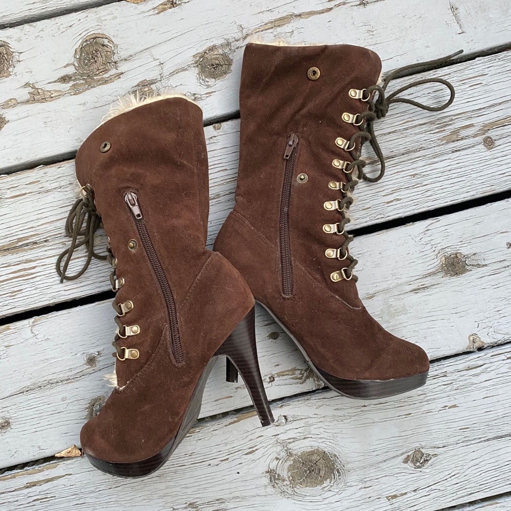 High heel boots